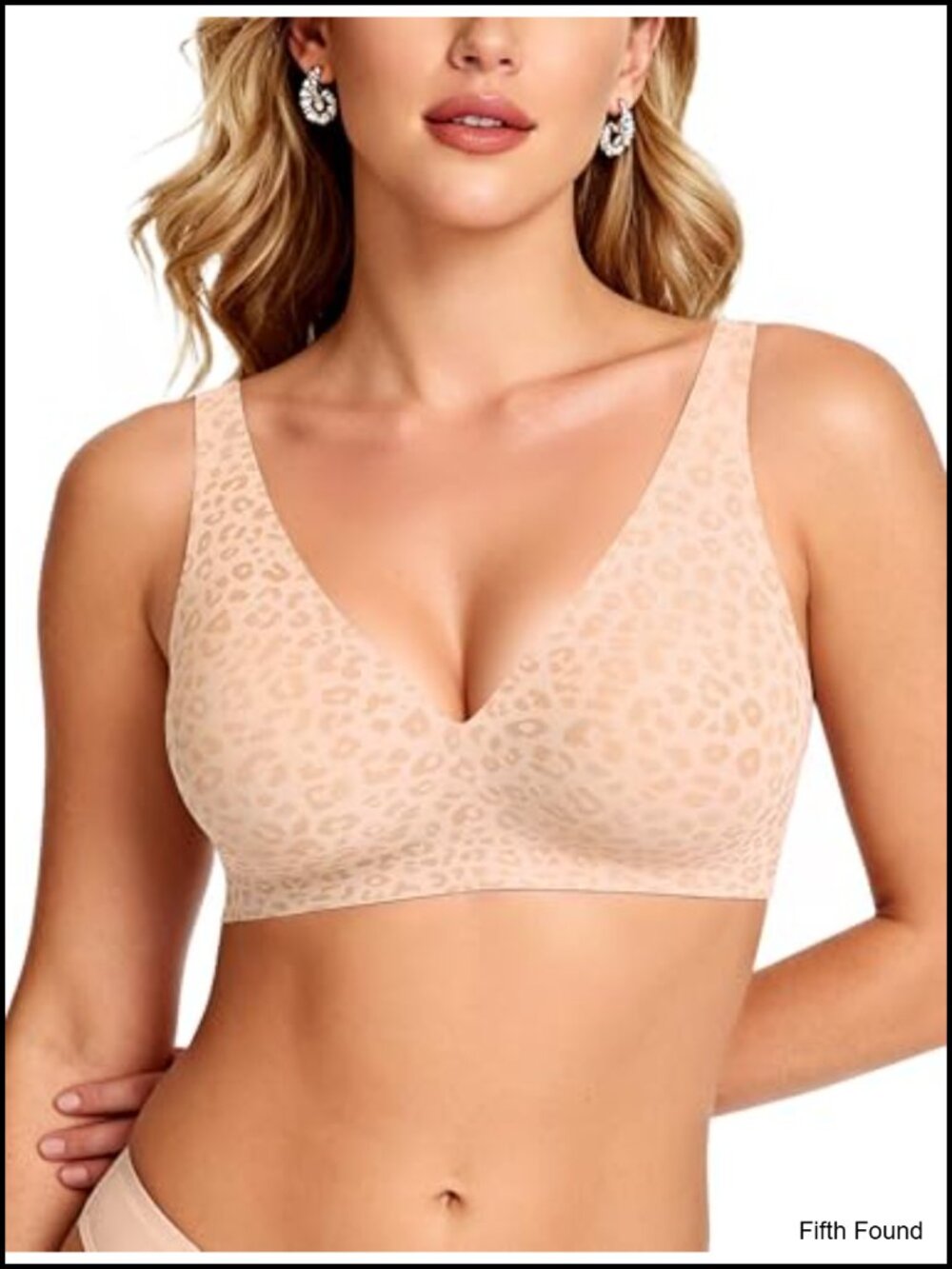 Wireless Deep V Bralette Push Up Tshirt Bras Jelly Support